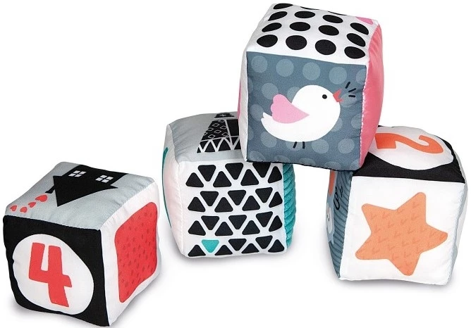 Baby Clementoni Βρεφικό Παιχνίδι Μαλακοί Κύβοι Άσπρο-Μαύρο (1000-17321) 3 Baby Clementoni Βρεφικό Παιχνίδι Μαλακοί Κύβοι Άσπρο-Μαύρο (1000-17321)