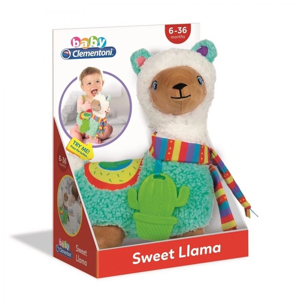 Baby Clementoni Βρεφικό Χνουδωτό Λάμα (1000-17302) 3 Baby Clementoni Βρεφικό Χνουδωτό Λάμα (1000-17302)