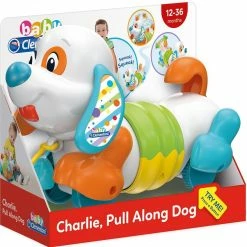 Baby Clementoni Βρεφικό Παιχνίδι Σκυλάκι Pull Along Τσάρλι (1000-17262) -Επιτραπέζια παιχνίδια & κάρτες Εκπτώσεις 687378 1