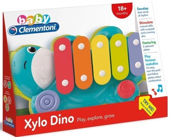 Baby Clementoni Βρεφικό Παιχνίδι Μουσικό Ξυλόφωνο Δεινοσαυράκι (1000-17263) 3 Baby Clementoni Βρεφικό Παιχνίδι Μουσικό Ξυλόφωνο Δεινοσαυράκι (1000-17263)