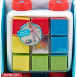 Fisher Price Συρόμενο Βαγονάκι Με Τουβλάκια (GJW10) -Επιτραπέζια παιχνίδια & κάρτες Εκπτώσεις 688965 1