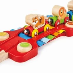 Hape Ξύλινα Μουσικός Σιδηρόδρομος Με Μαϊμουδάκια (E3825) -Επιτραπέζια παιχνίδια & κάρτες Εκπτώσεις 690216 2