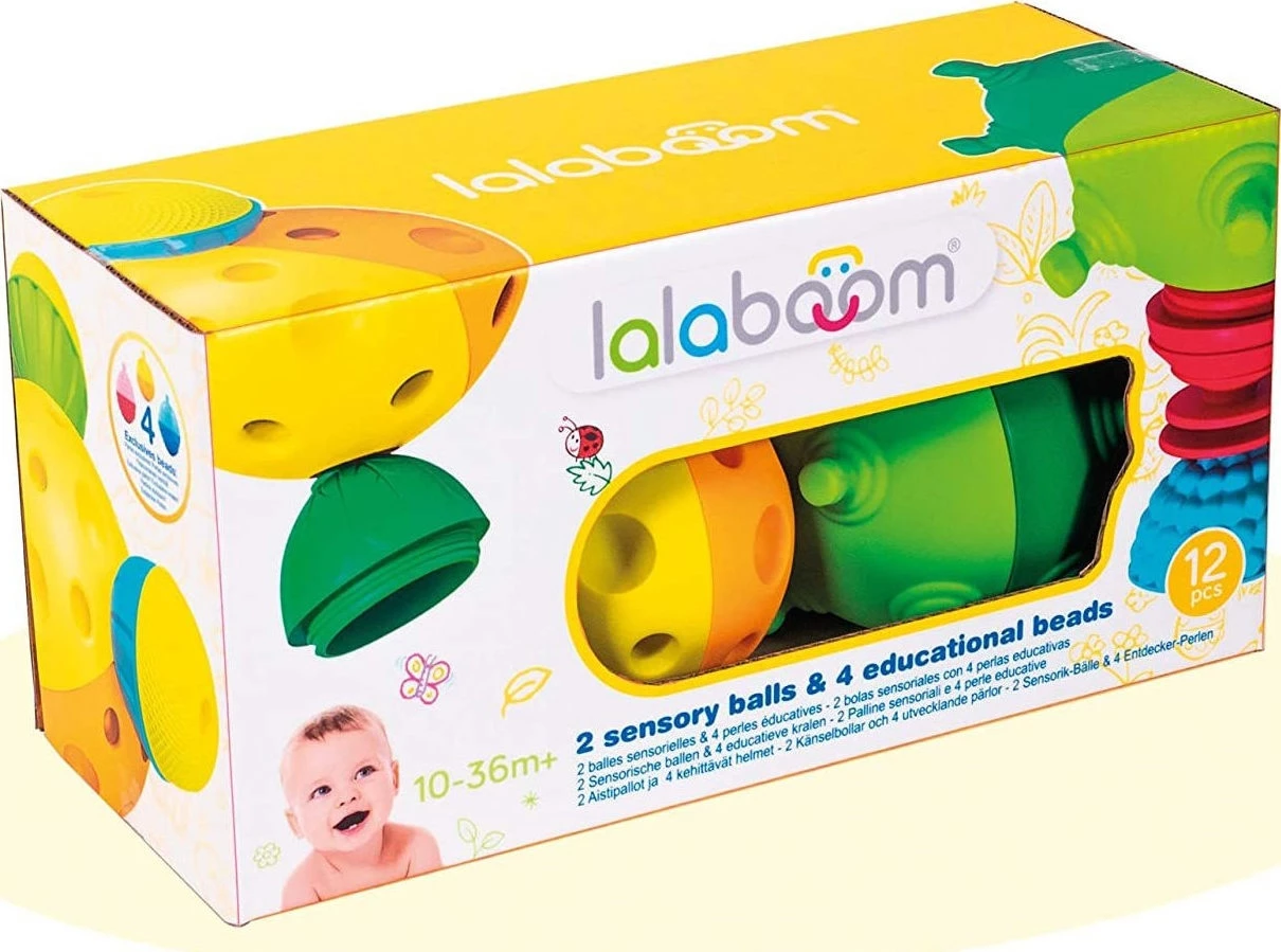 Baby Clementoni Lalaboom Παιχνίδι 2 Μπάλες Αφής 8pcs Χάντρες Lalaboom (1000-86151) 4 Baby Clementoni Lalaboom Παιχνίδι 2 Μπάλες Αφής 8pcs Χάντρες Lalaboom (1000-86151) - Image 2