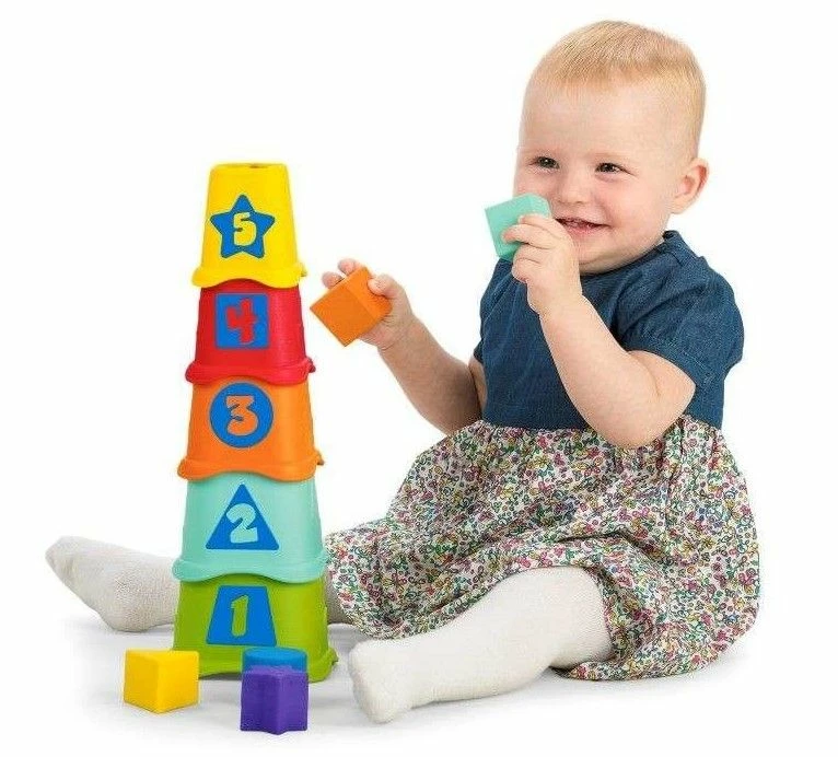 Chicco 2 Σε 1 Πυραμίδα Με κυβάκια (09373-00) 4 Chicco 2 Σε 1 Πυραμίδα Με κυβάκια (09373-00) - Image 2