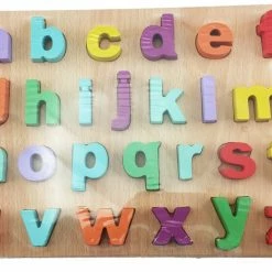 Blue Toys Ξύλινο Παζλ Με Την Αγγλική Αλφάβιτο (MKK673863)