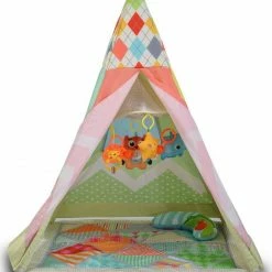 Moni Γυμναστήριο-Χαλάκι-Σκηνή Playmat Baby Tipi Red (107992)